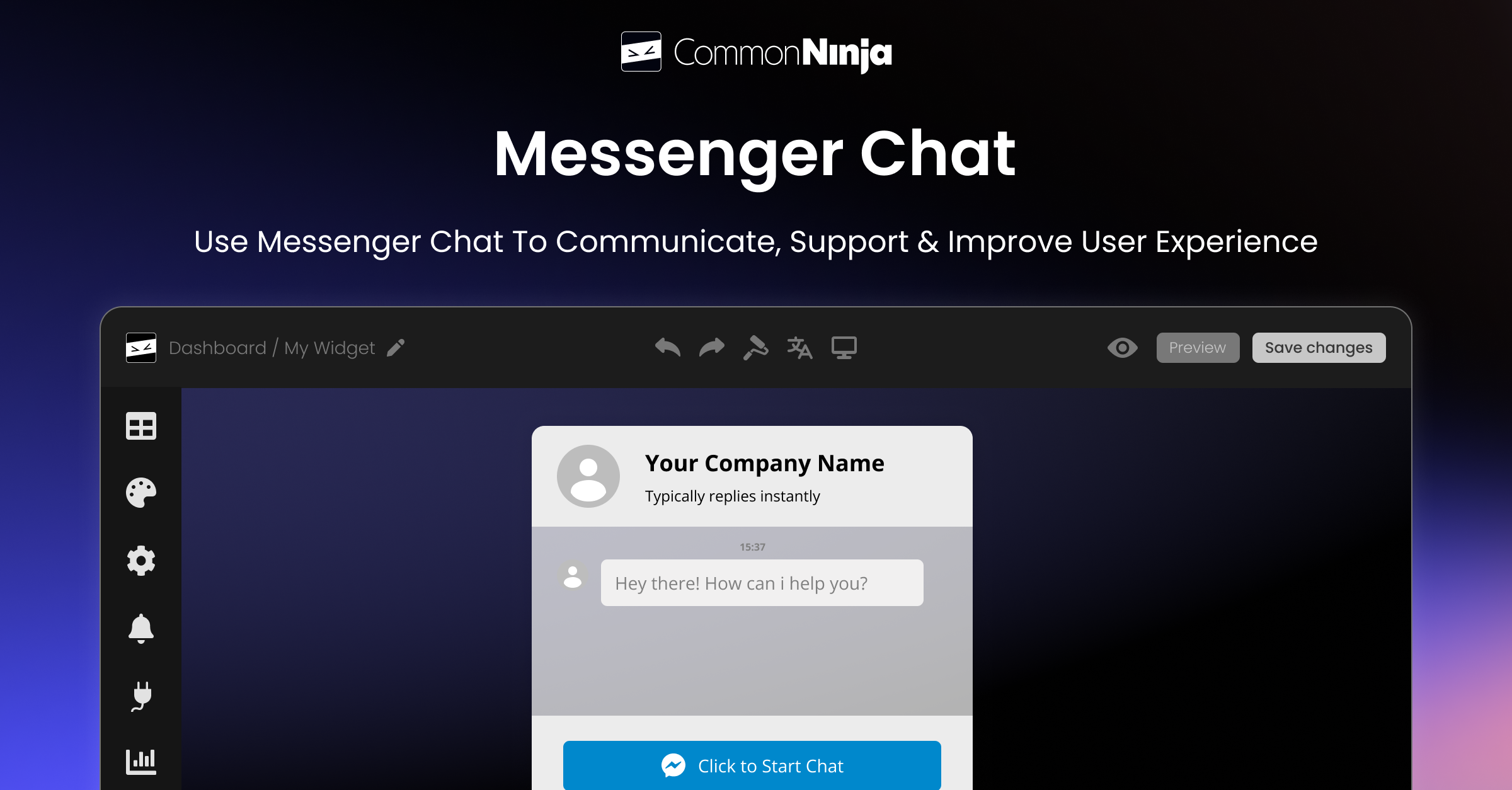 Messenger Chat Widget - Free & Works on Any Website
