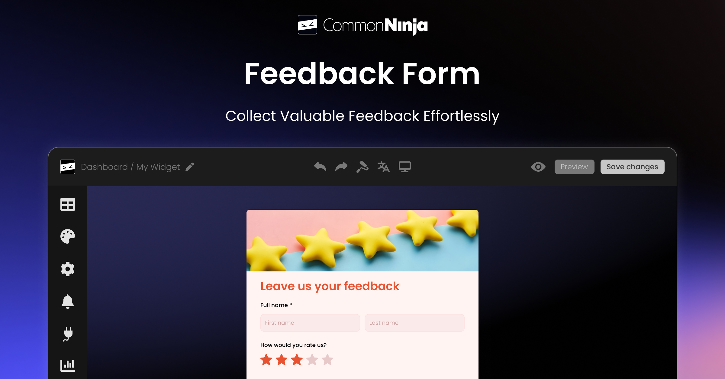 Feedback Form Examples for Bolt