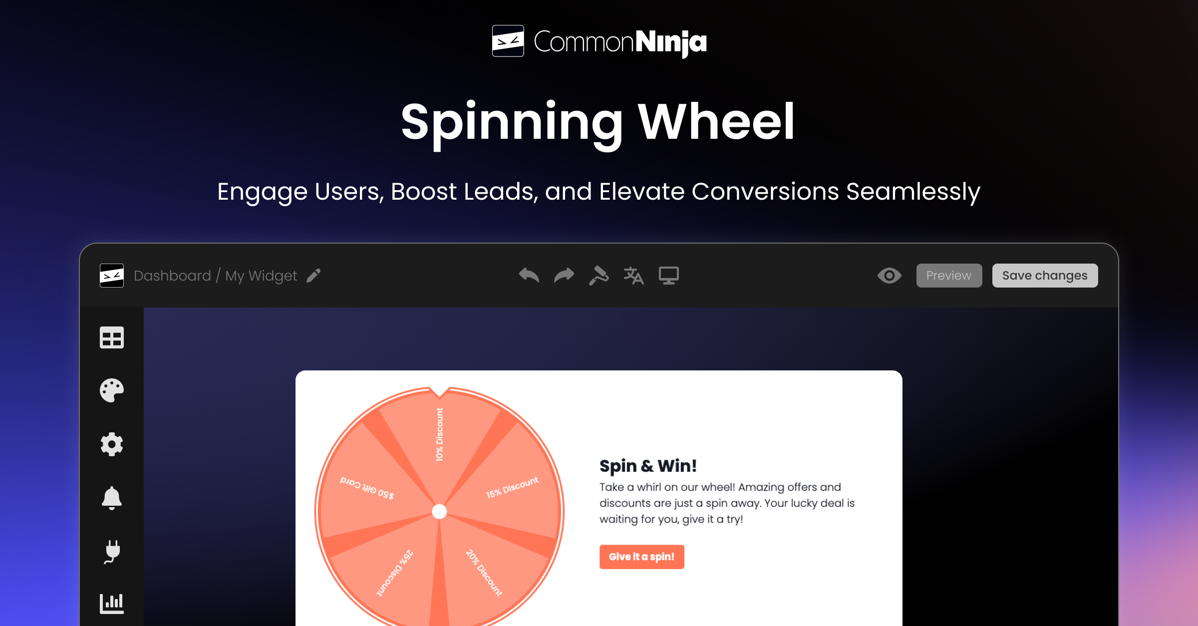 Spinning Wheel Examples for Bolt