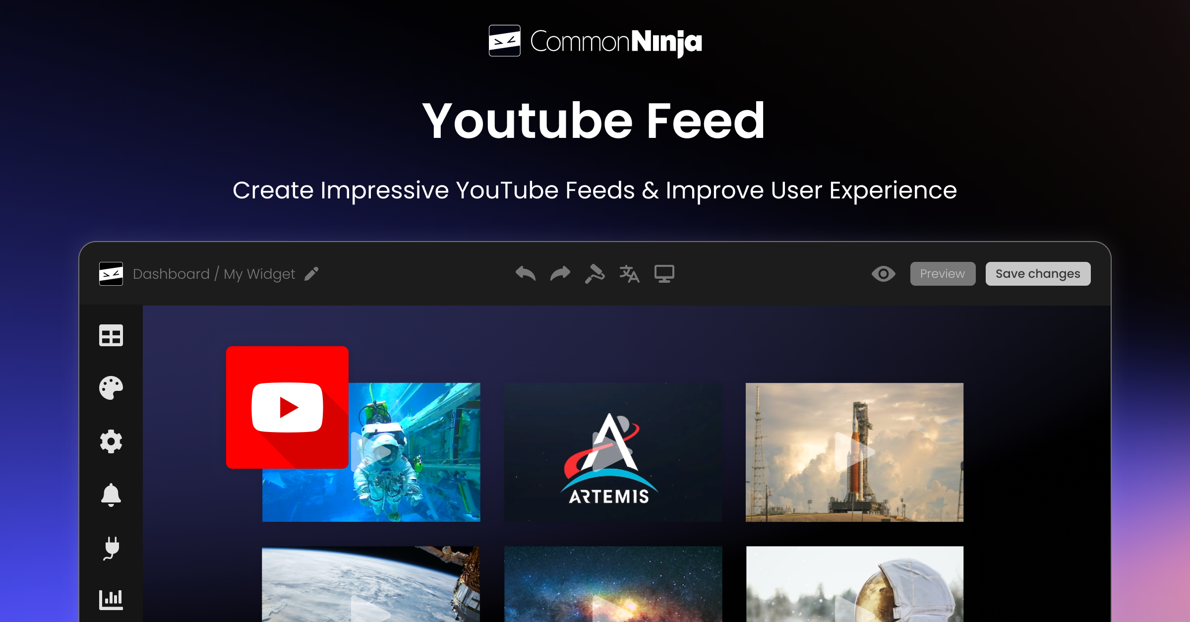 YouTube Feed Widget - Free & Works on Any Website
